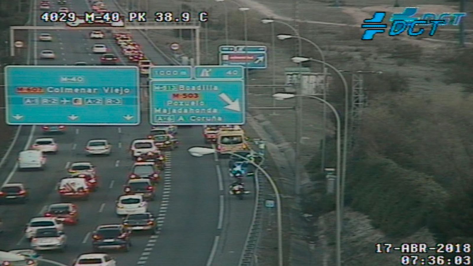 Accidente en la M-40