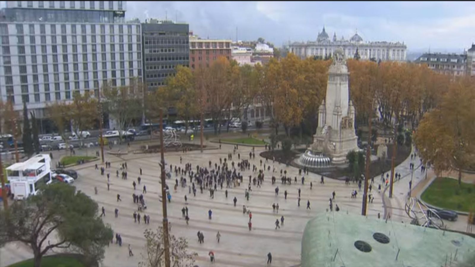 Así luce la nueva Plaza de España