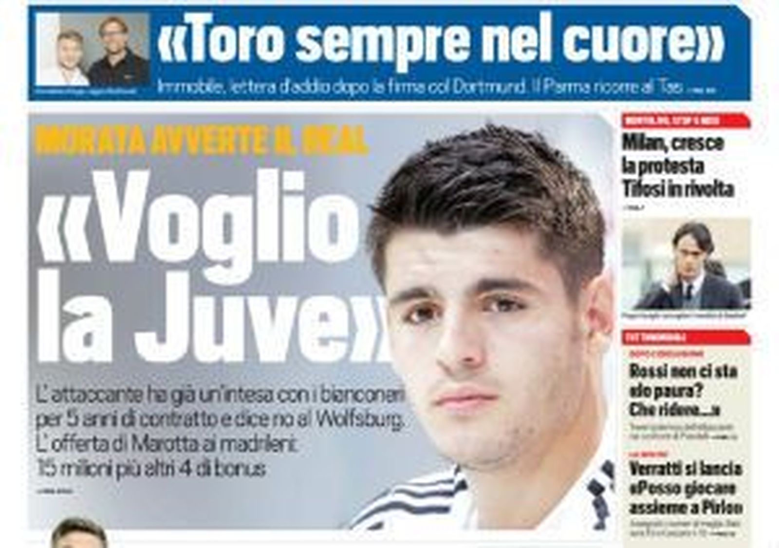 Morata: "Quiero irme a la Juventus"