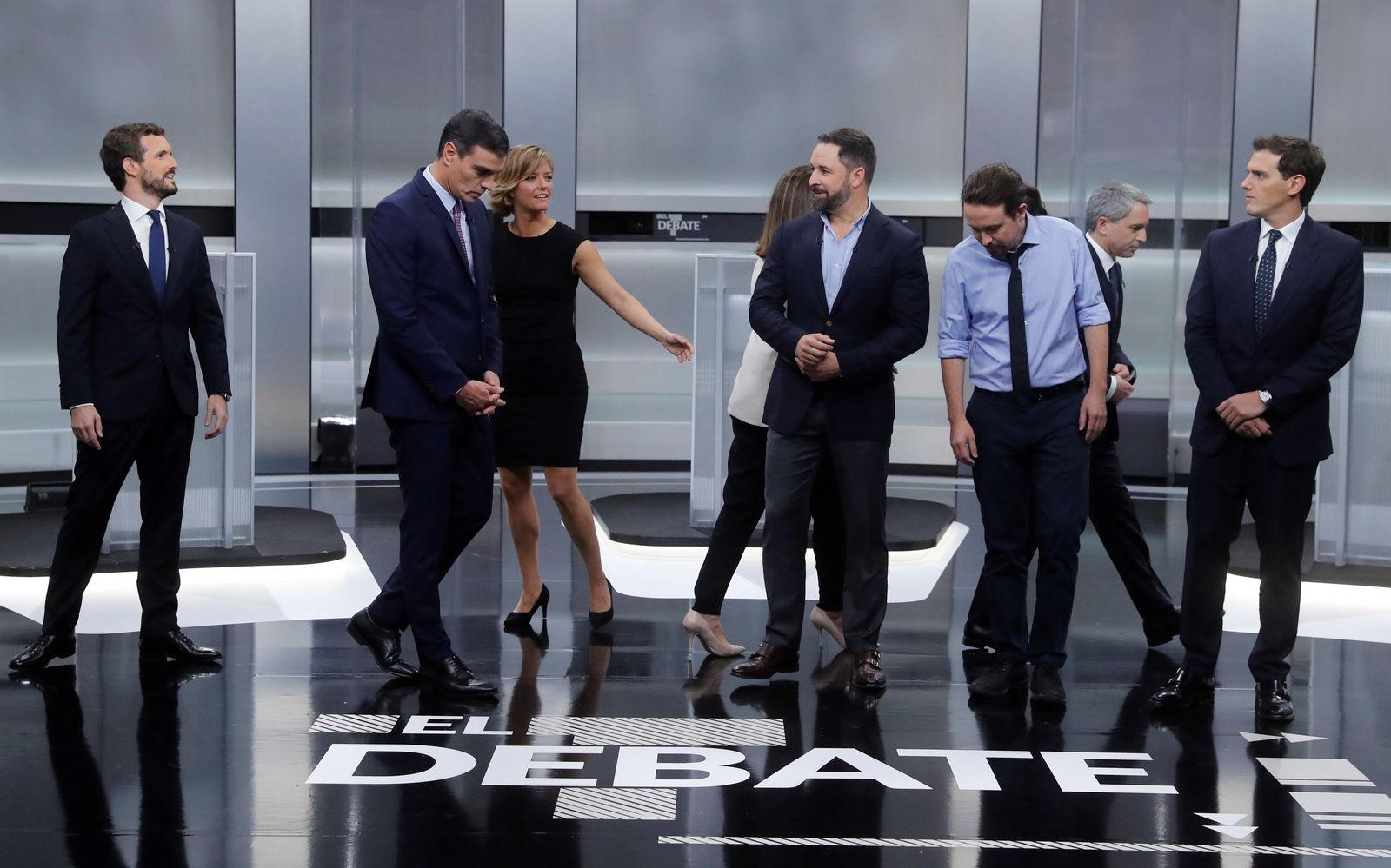 Un debate electoral lleno de gestos y miradas