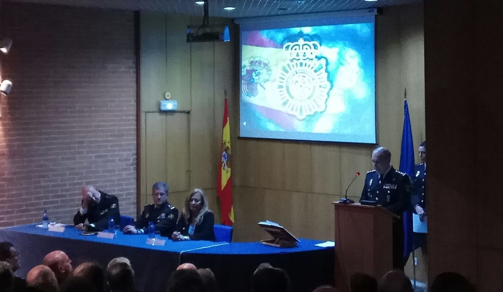 Juan Francisco Espinazo, en el acto en el que fue nombrado en 2018 como jefe regional de Operaciones de la Policía Nacional