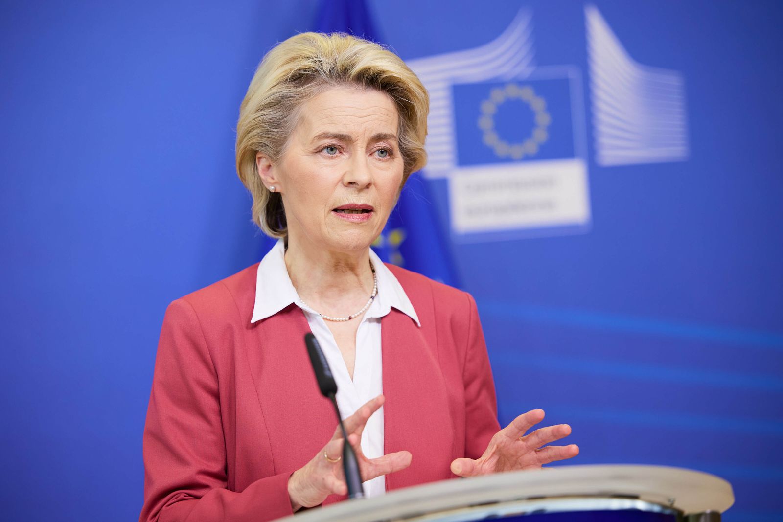 La presidenta de la Comisión Europea, Ursula Von der Leyen