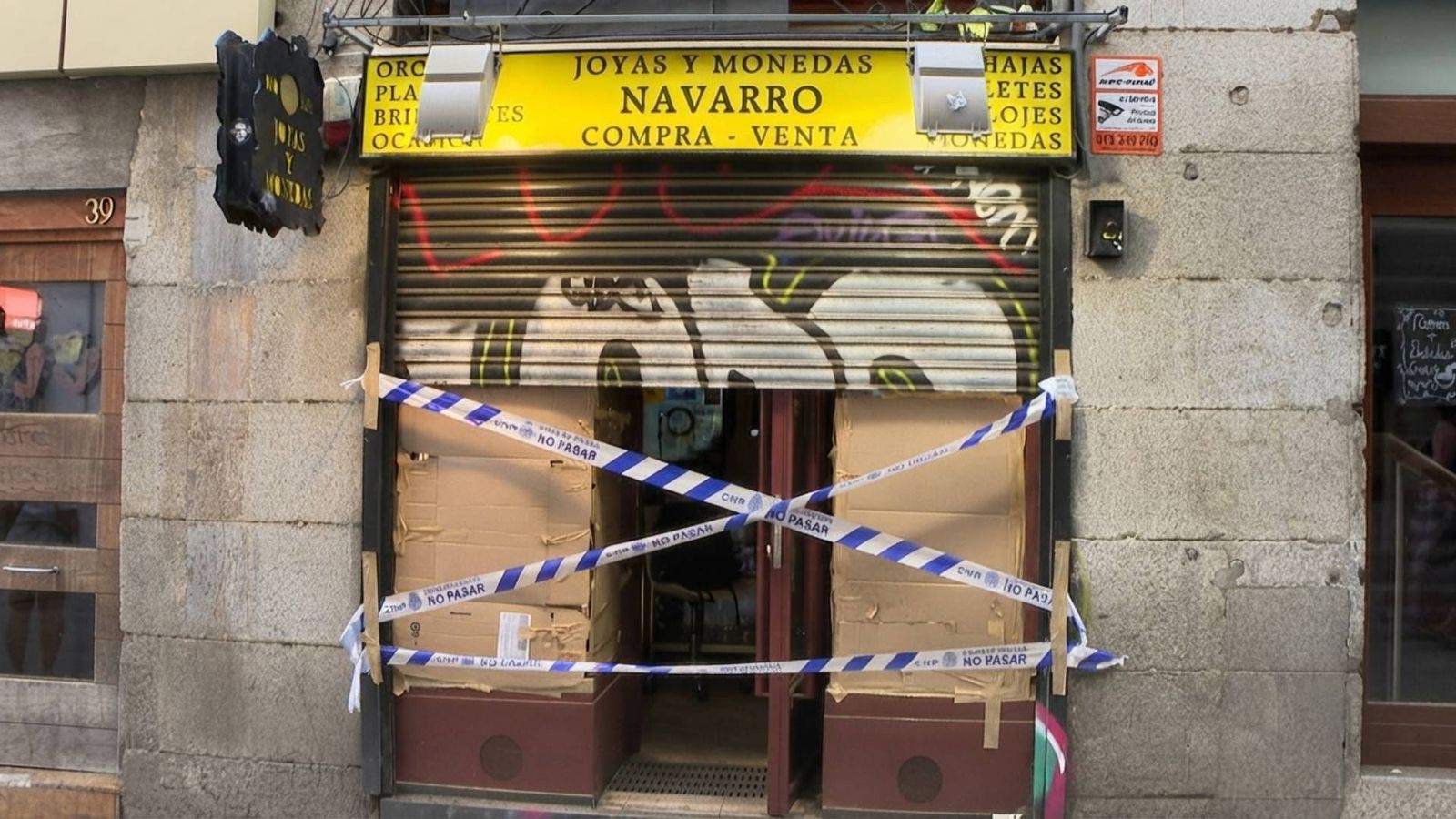 Nuevo robo en una joyería junto a la Plaza Mayor, el séptimo asalto en poco más de un año