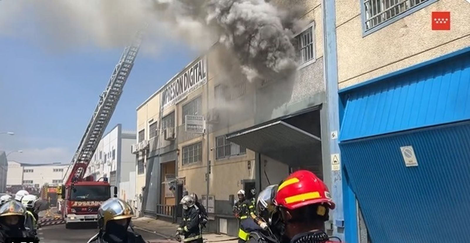 Incendio reprografía Leganés