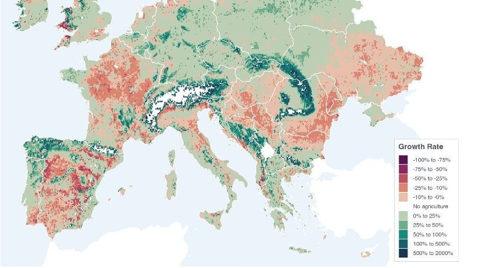 Una plataforma que identifica las zonas donde el cambio climático amenaza la agricultura