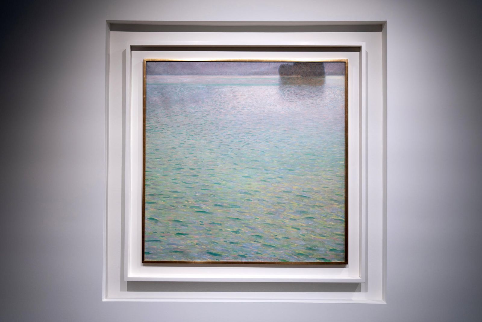Fotografía de la obra "Insel im Attersee" (Isla en Attersee de 1901-02) de Gustav Klimt