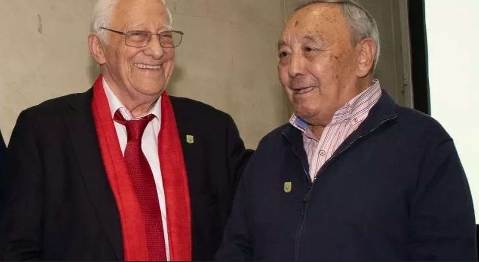 El padre Ángel y Ángel Silva