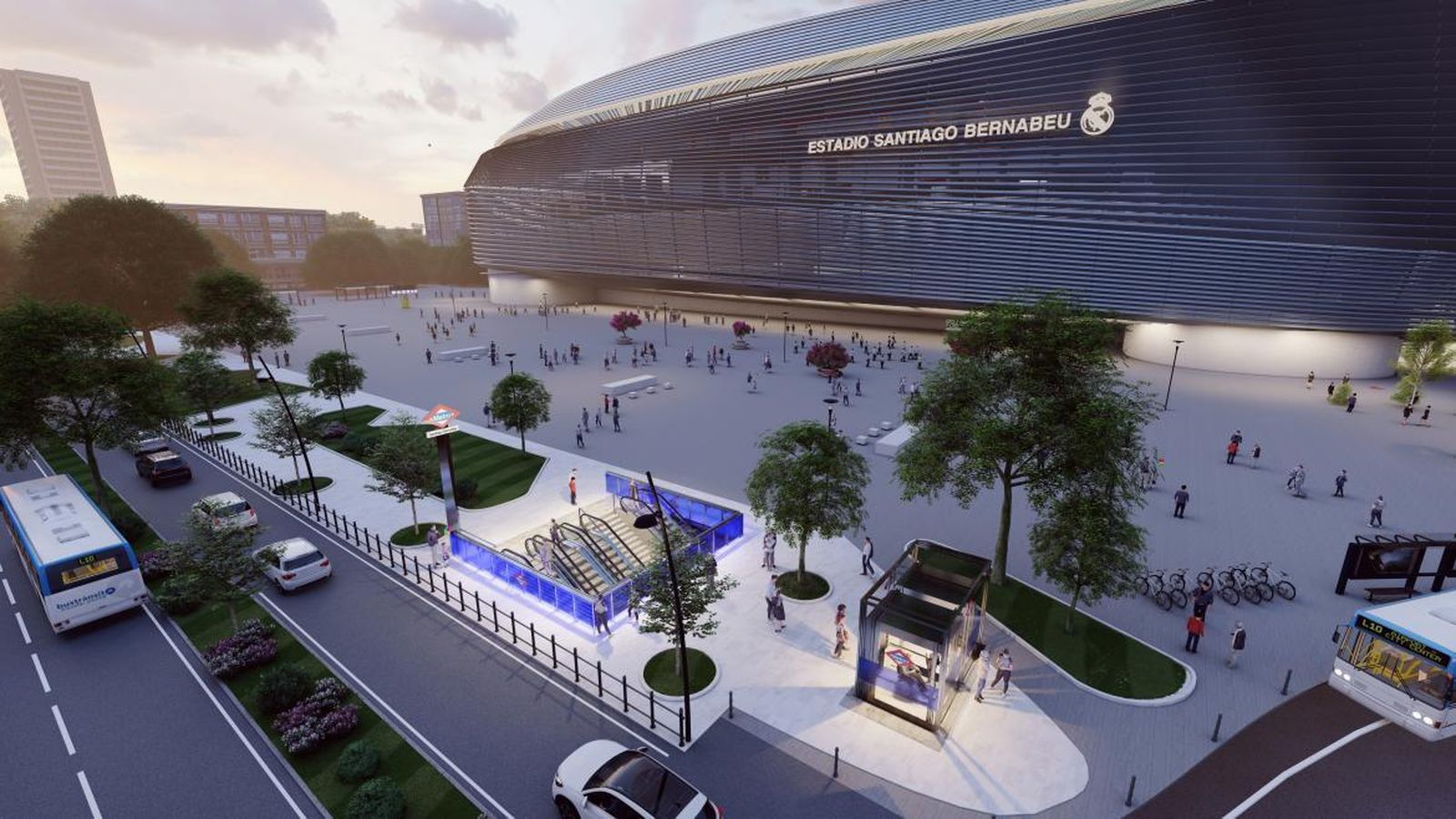La nueva estación de Metro de Santiago Bernabéu