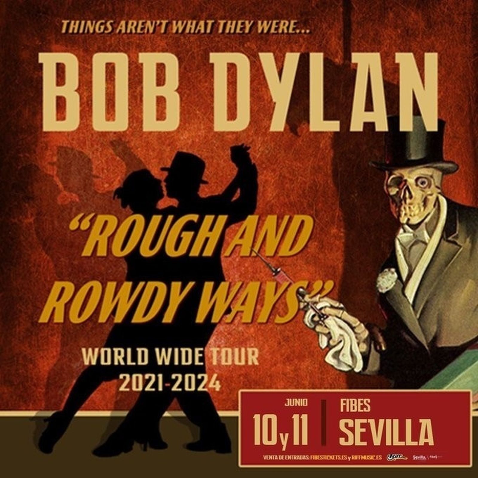 Cartel tour Bob Dylan