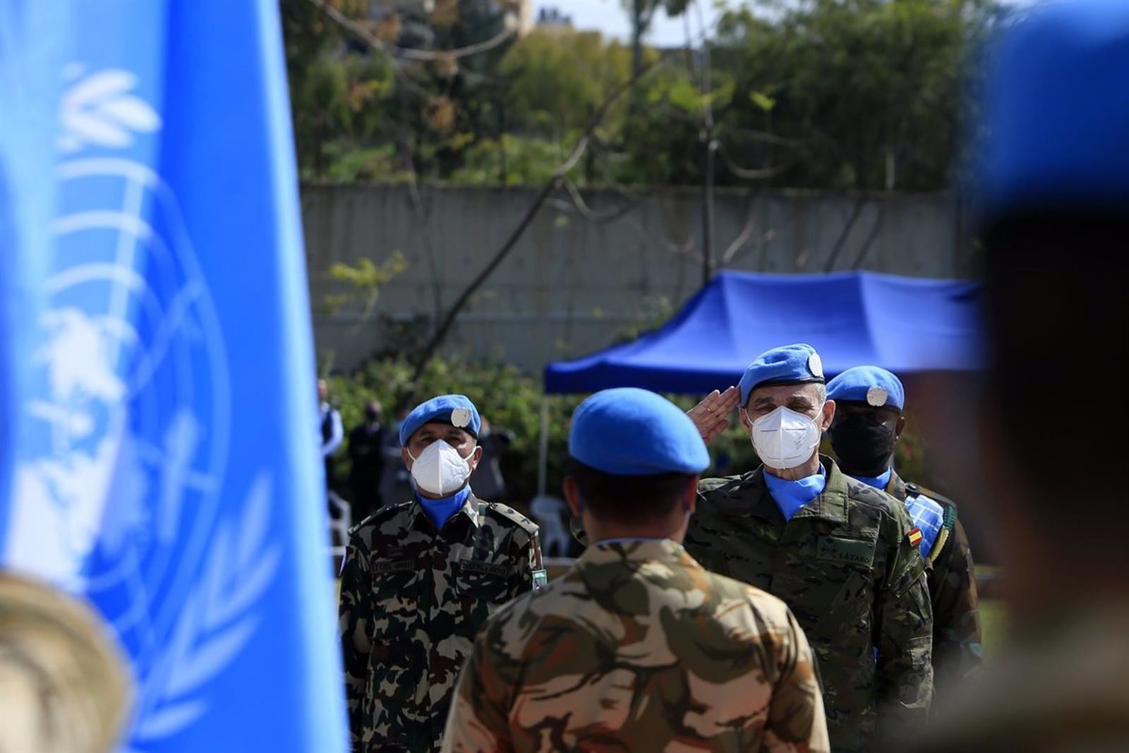 Un casco azul de la ONU, herido leve por el impacto de un proyectil de mortero en Líbano