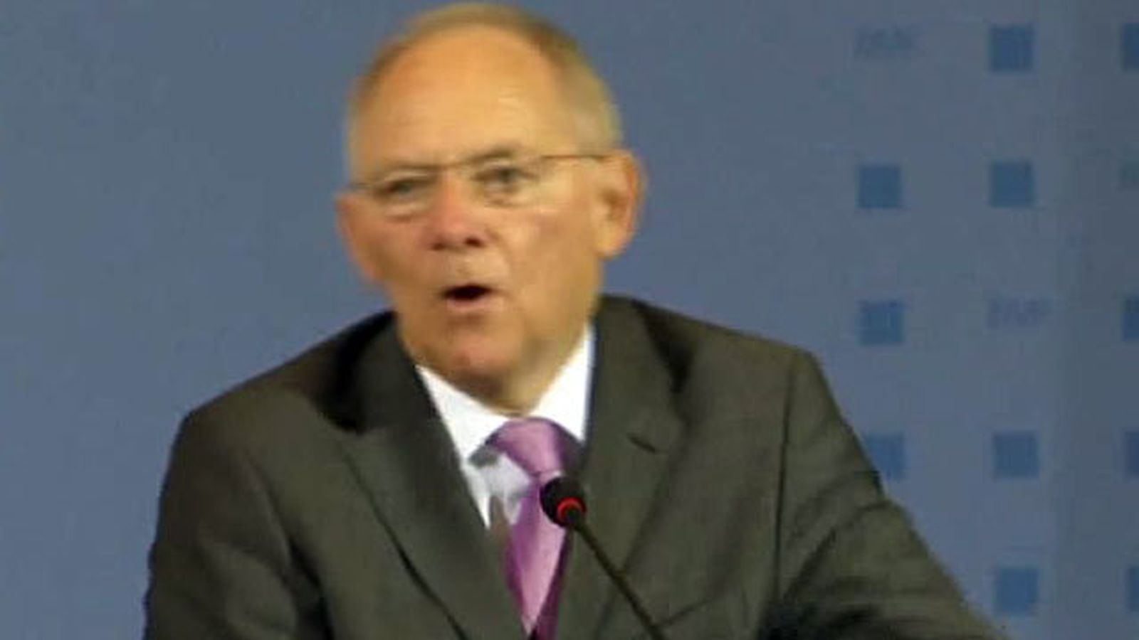 El ministro alemán de Finanzas, Wolgang Schäuble