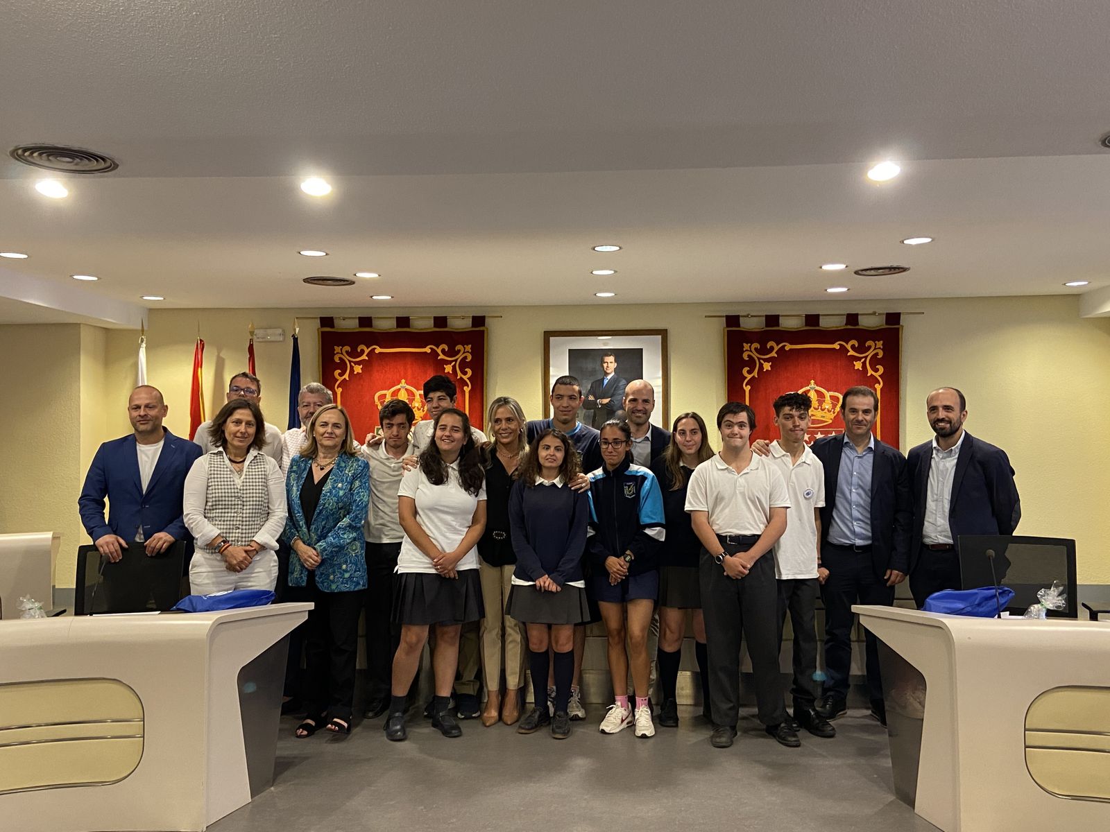 Estudiantes del Centro de Educación Especial Virgen de Lourdes de Majadahonda