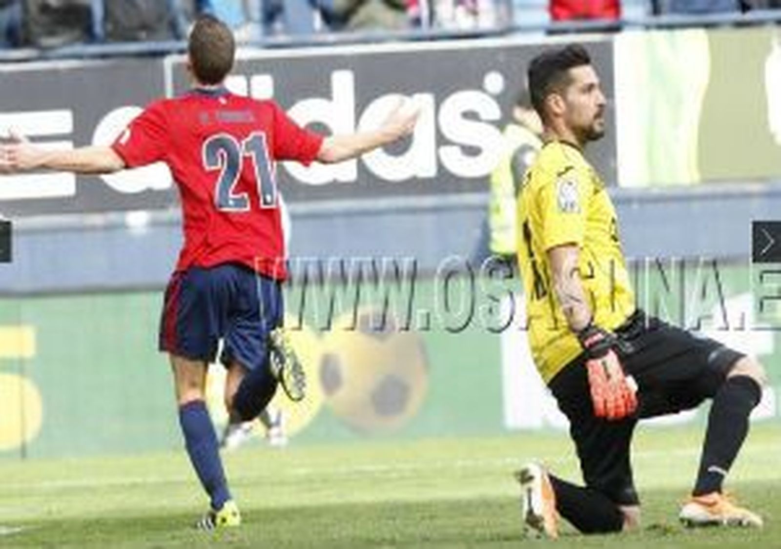 2-0. El Getafe pierde en Pamplona y se mete en un lío