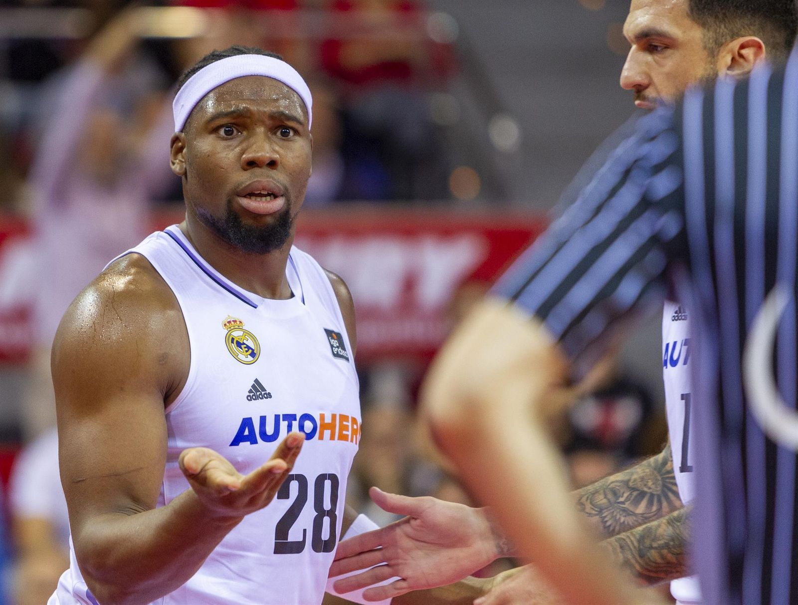 El ala-pívot del Real Madrid Guerschon Yabusele durante el encuentro contra el Casademont Zaragoza