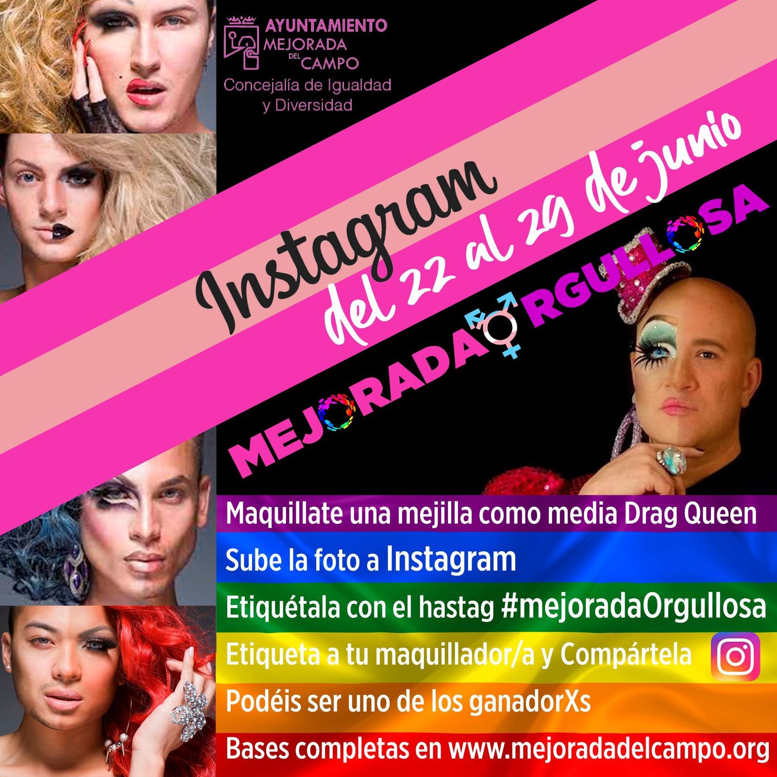 Cartel del concurso Drag Queen de Mejorada del Campo