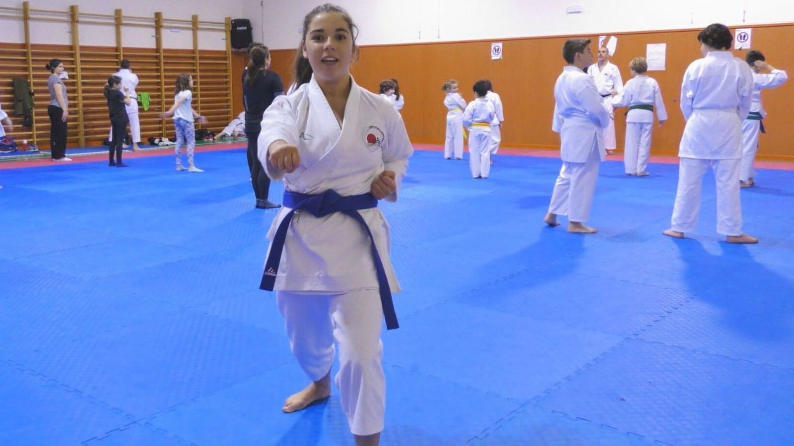 Lucía Generoso, una cardiopatía no le impide practicar parakárate