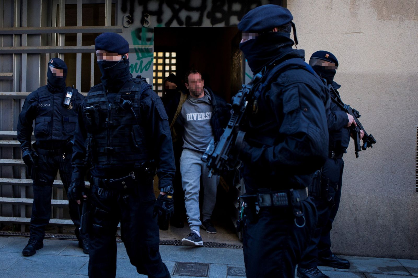 Operación contra el terrorismo yihadista en el distrito de Ciutat Vella de Barcelona