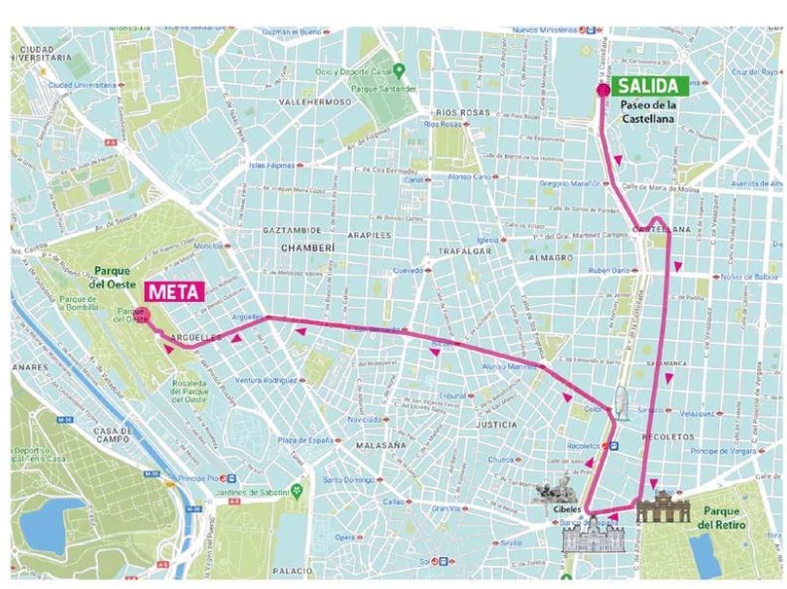 Recorrido Carrera de la Mujer