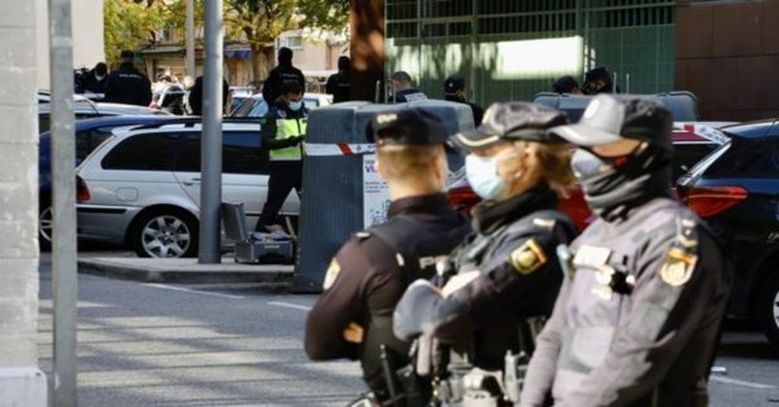 Operativo de la Policía Nacional en Fuenlabrada
