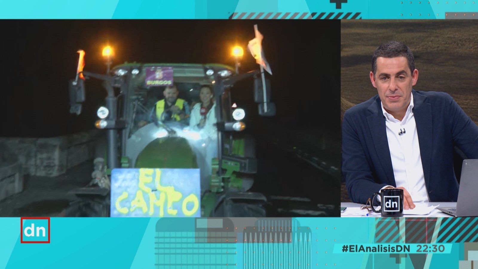 Eduardo Izquierdo, agricultor, tras participar en la tractorada: "Esperemos que el mensaje haya llegado"