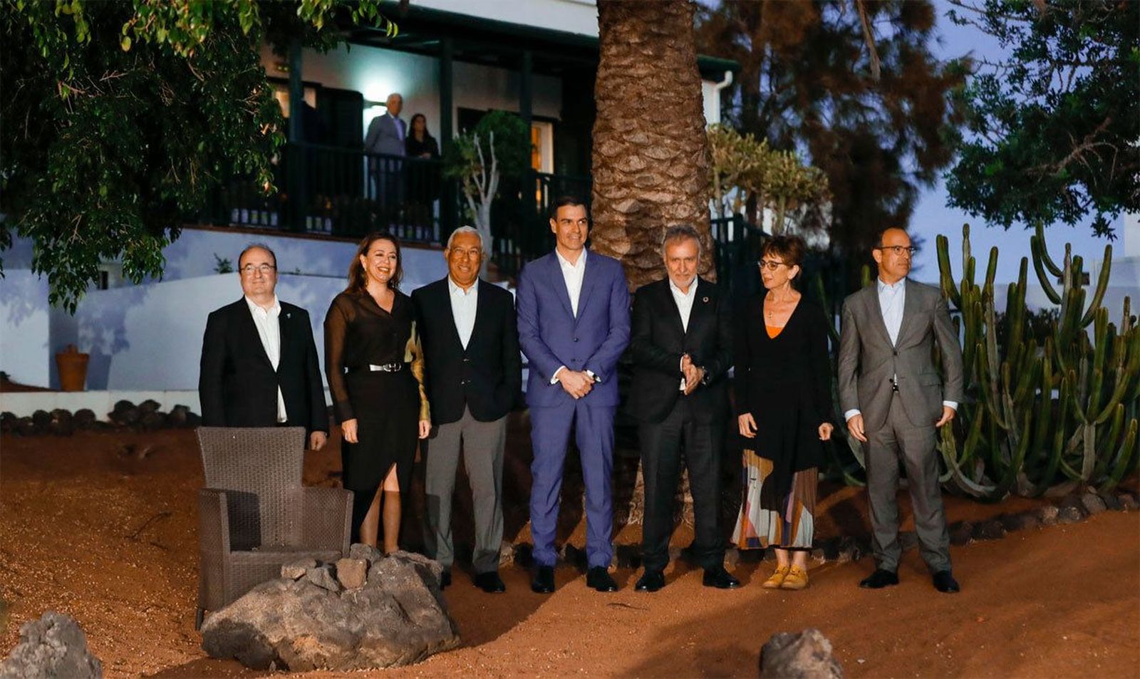 Sánchez y Costa visitan en Lanzarote la casa de Saramago como prolegómeno de la cumbre hispano lusa