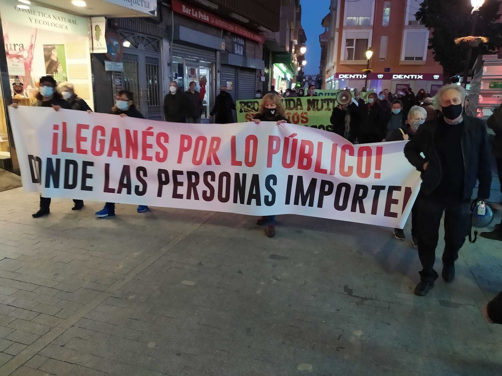 Manifestación vecinal en Leganés