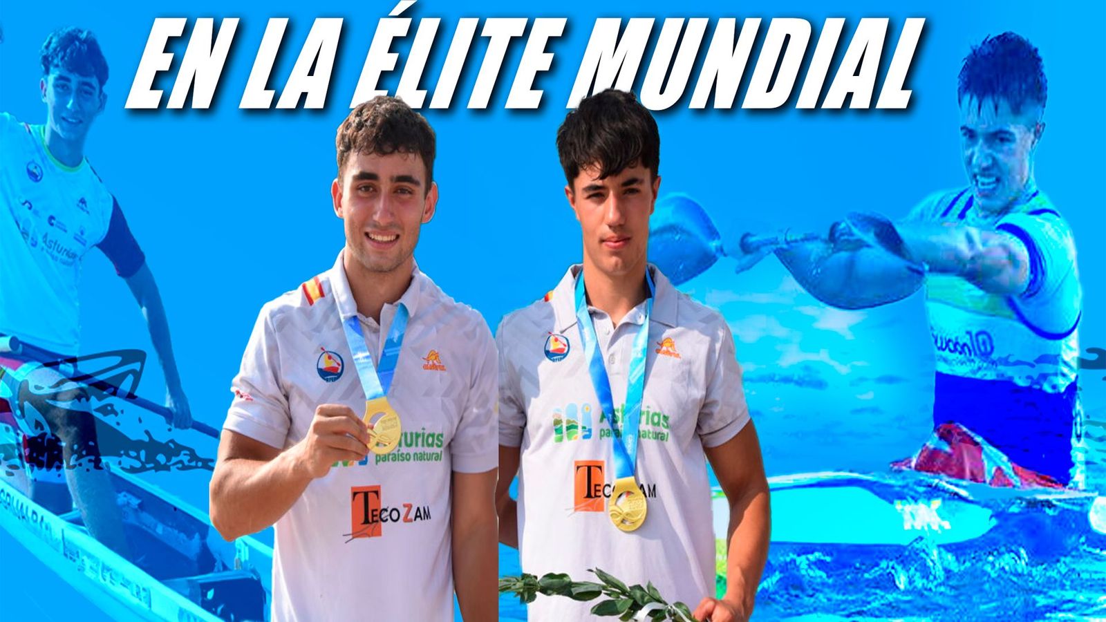 Los madrileños Daniel Grijalba y Víctor Pizarro, campeones del mundo sub'23 de piragüismo