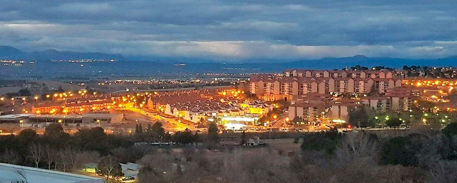 Vista nocturna de Algete