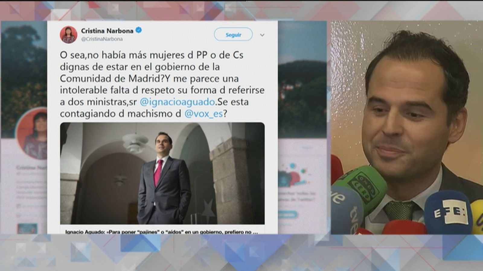 Aguado: "Son los mejores independientemente de si son hombres o mujeres"