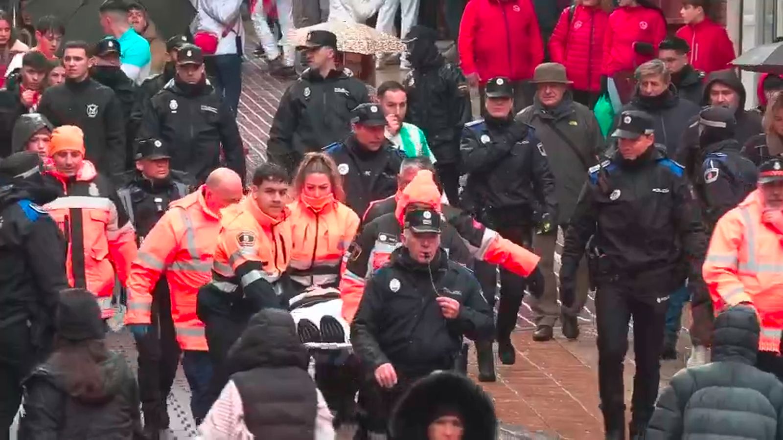 Once heridos leves en el primero de los Encierros Blancos de San Sebastián de los Reyes