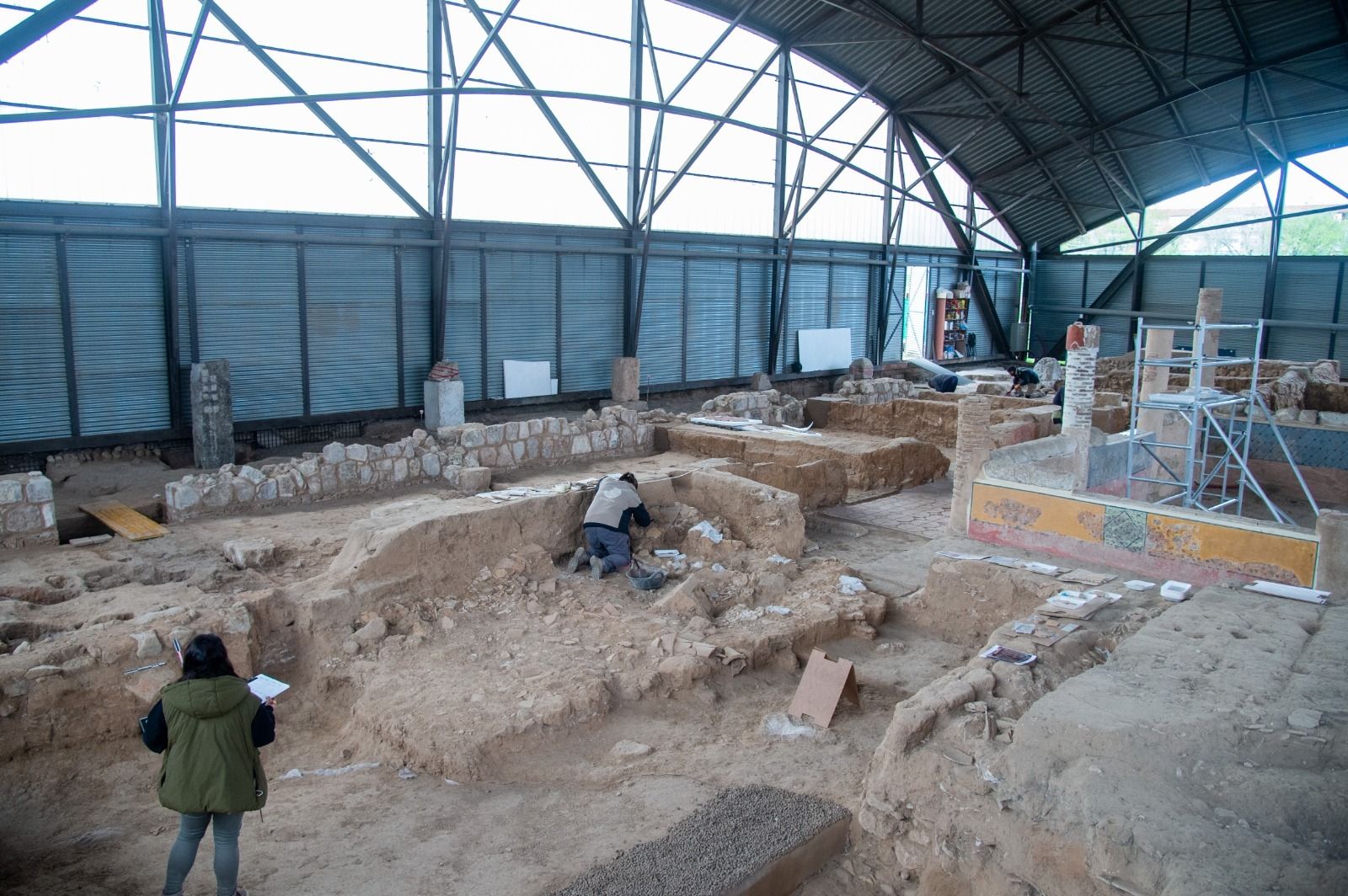 Trabajos en la excavación arqueológica de Complutum, en Alcalá de Henares