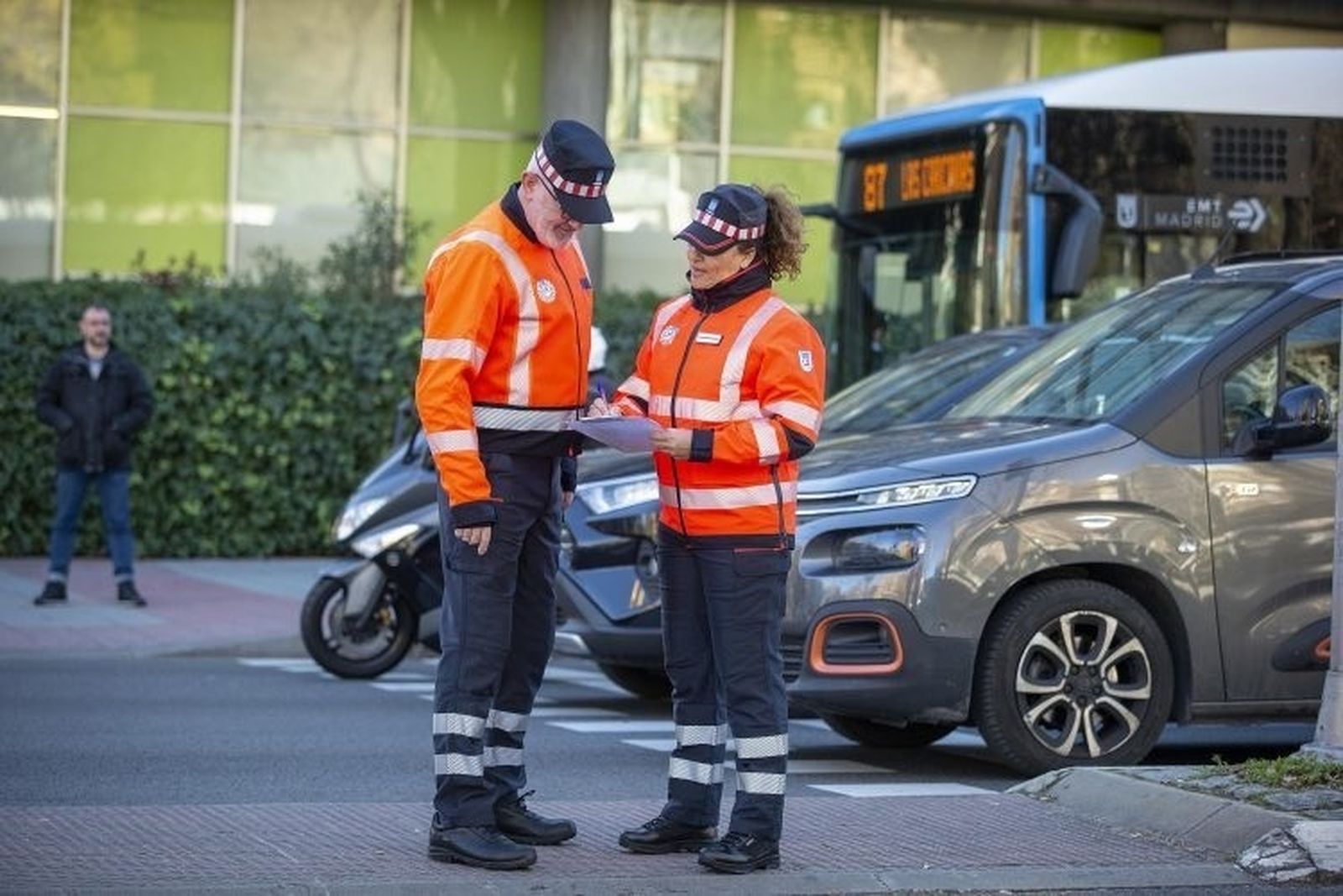 Agentes de movilidad de Madrid
