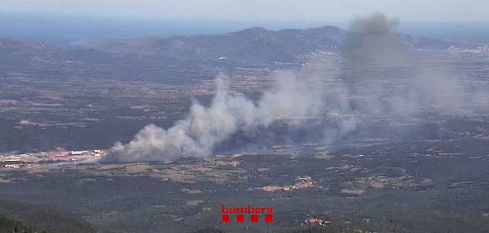 Incendio en Agullana (Girona)