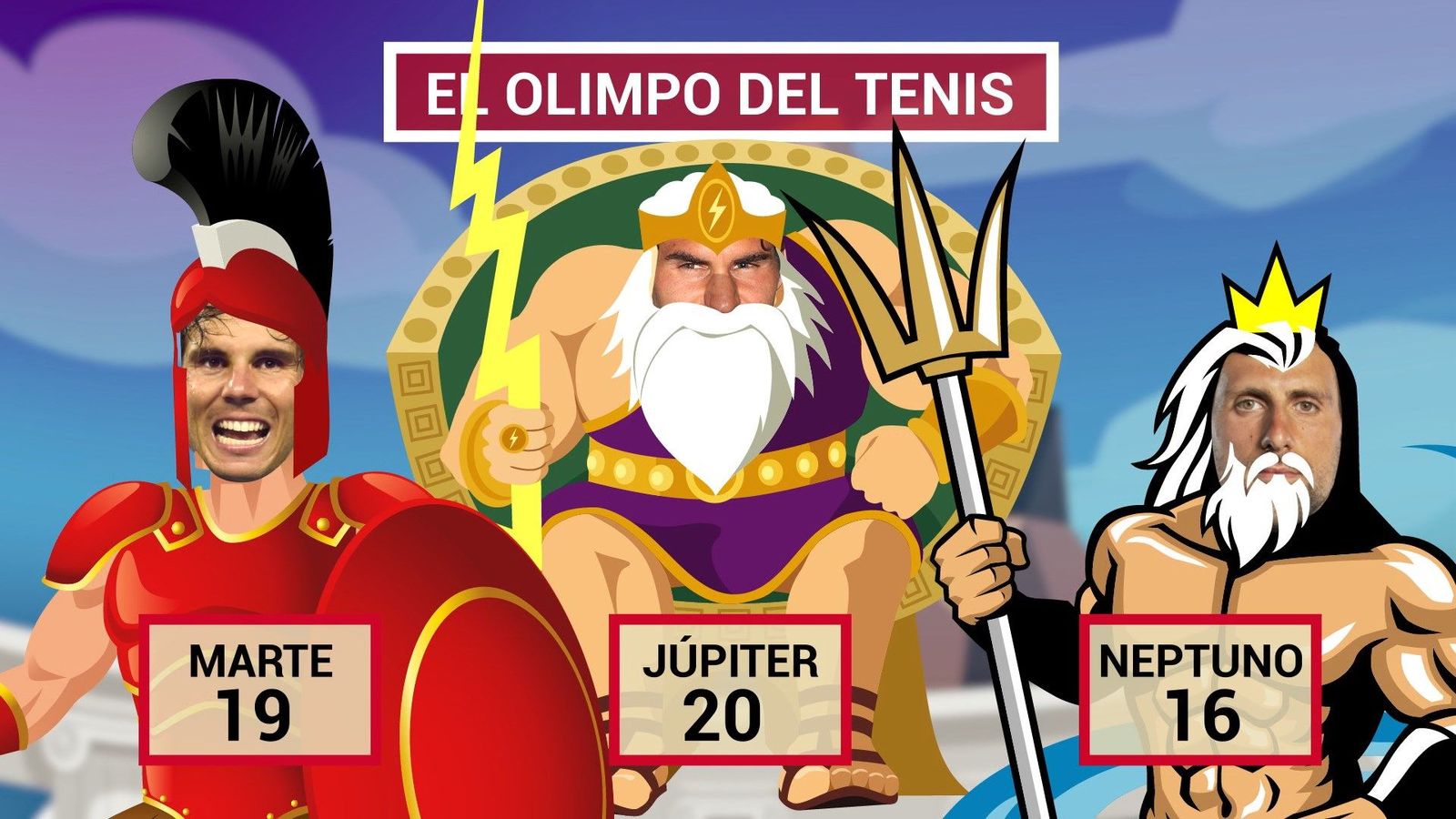 Nadal ya tiene 19 Grand Slam y tiene a tiro a Federer