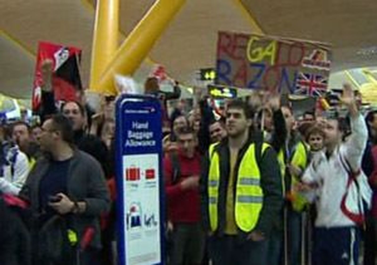 Cinco detenidos durante las protestas contra los despidos de Iberia