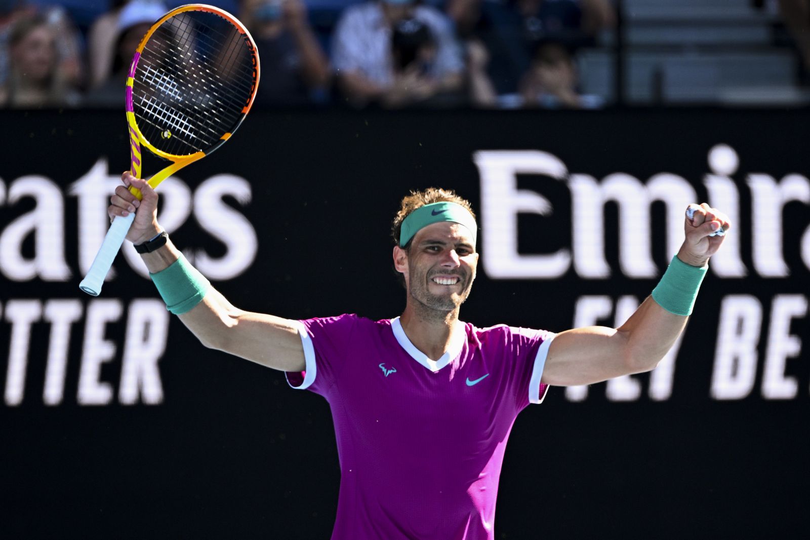 Rafa Nadal tras imponerse a Mannarino en octavos del Open de Australia