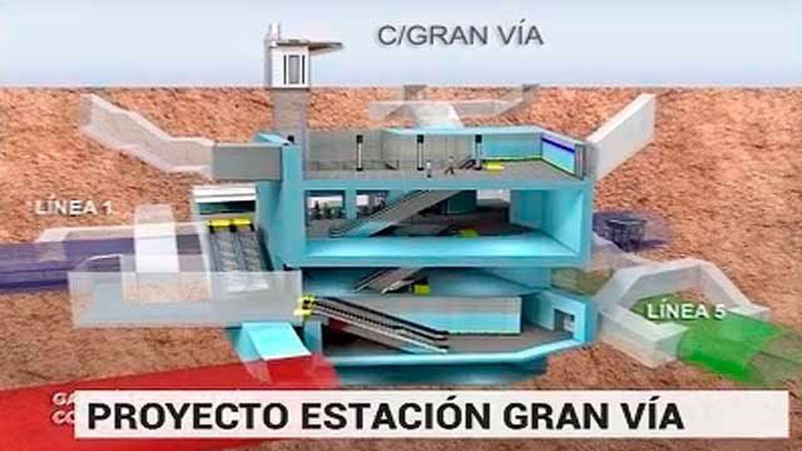 Las obras en la estación de Metro de Gran Vía empiezan la próxima semana