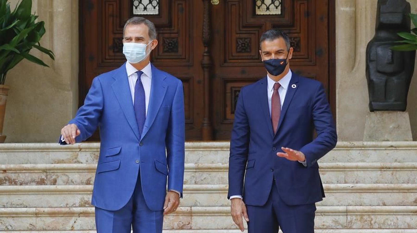 Sánchez y el rey Felipe VI se reúnen en Palma