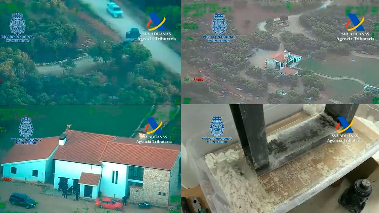 Desarticulada una organización de tráfico de drogas vinculada con cárteles mexicanos y con bases en Madrid