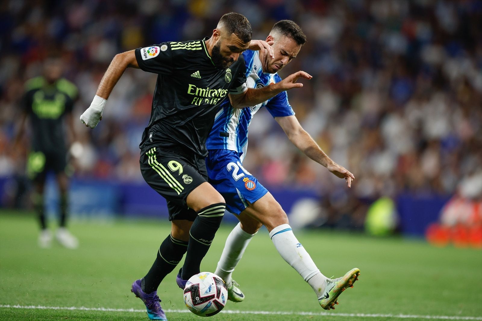 Karim Benzema, Real Madrid y Edu Exposito, RCD Espanyol