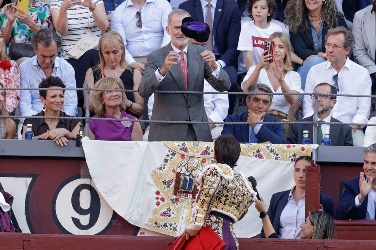 El Rey, en la tradicional Corrida de la Prensa