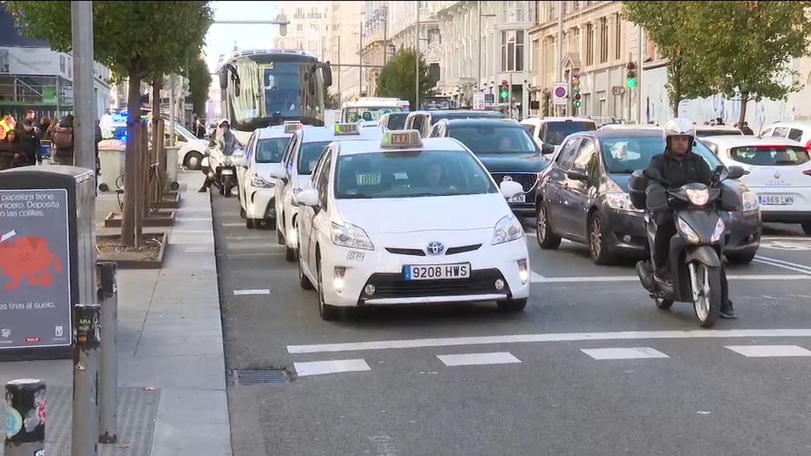 Taxistas madrileños