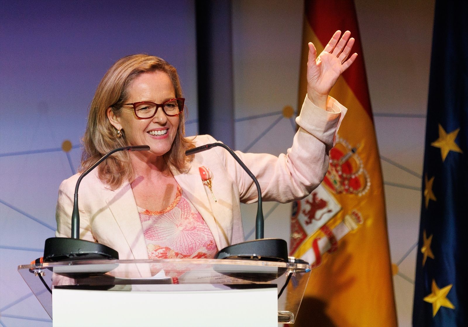 La vicepresidenta primera del Gobierno, Nadia Calviño
