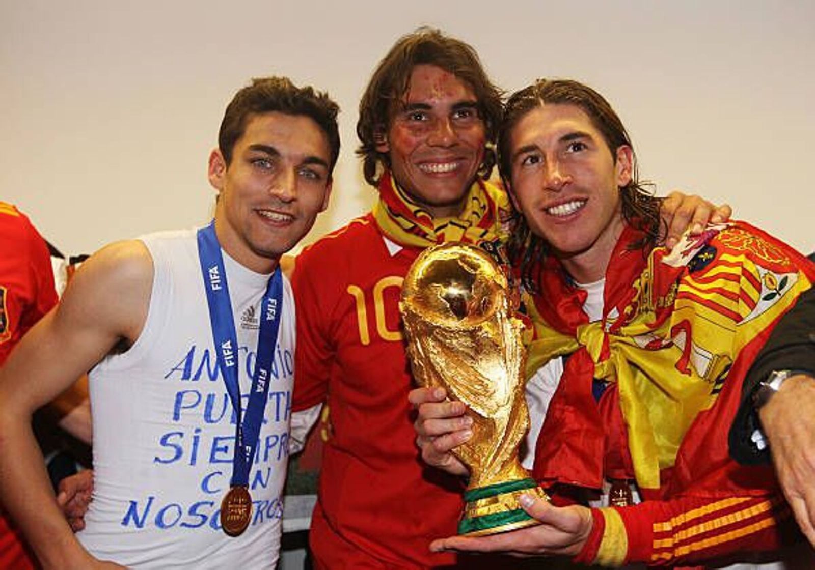 Jesús Navas, Rafa Nadal y Sergio Ramos