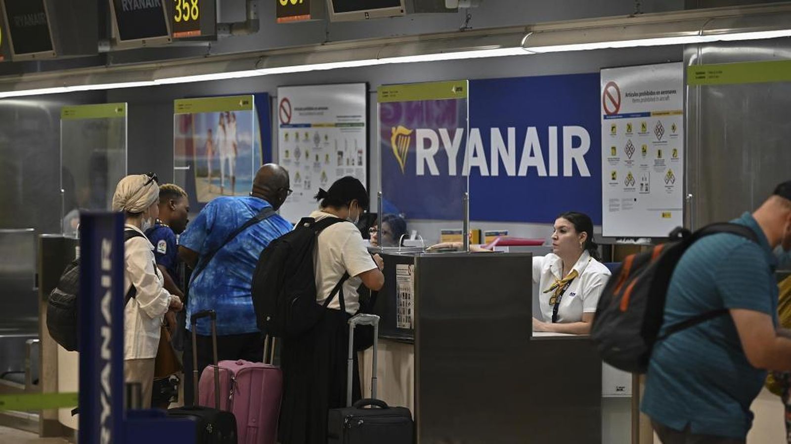 Mostrador de Ryanair