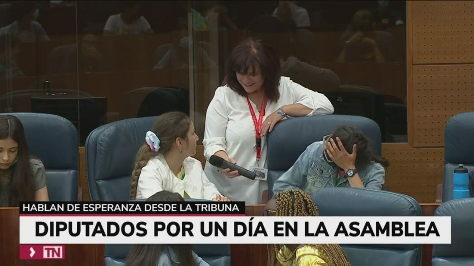 Los niños madrileños, 'diputados por un día' en la Asamblea de Madrid
