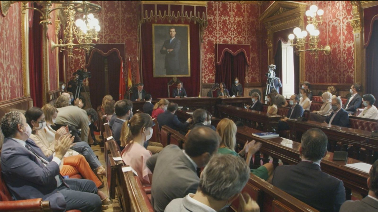 Pleno en el Ayuntamiento de Madrid para aprobar los Acuerdos de la Villa