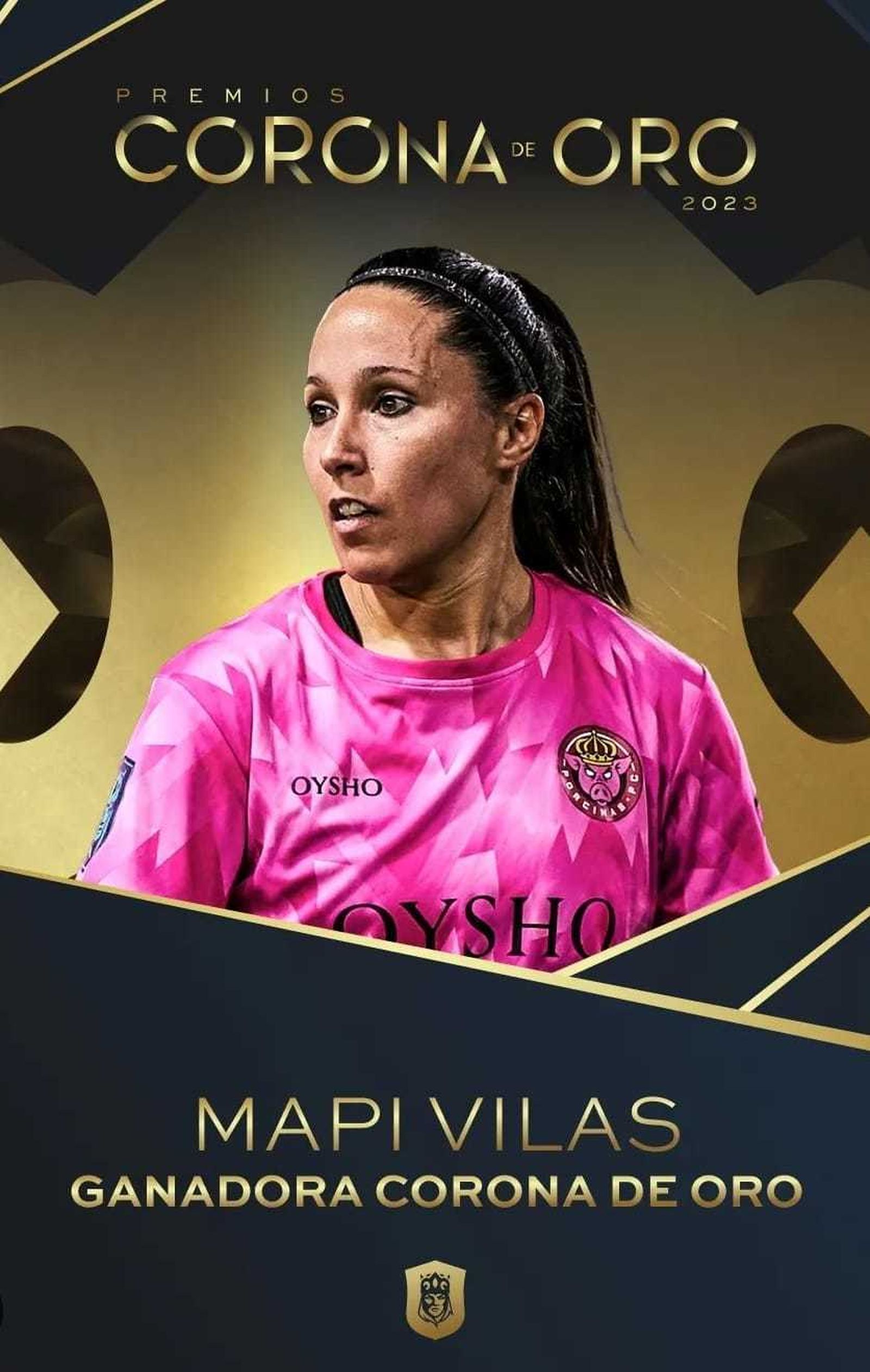 Mapi Vilas, ganadora de la corona de oro