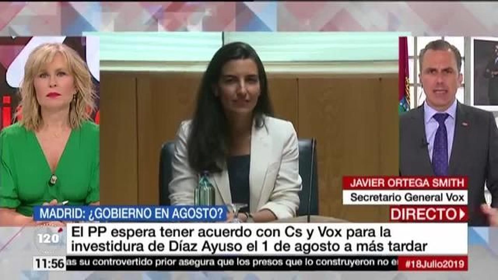 Ortega Smith: “Cs acusa a Vox de bloqueo y ellos saben que somos el partido de la mano tendida”