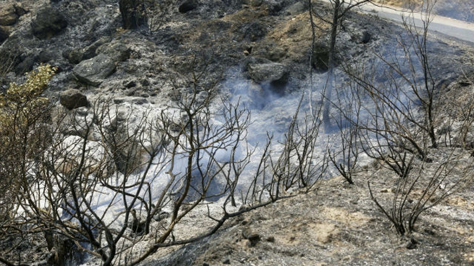 Sigue sin control el incendio de Yeste, que se complica por la meteorología
